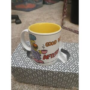 Vintage ACCENTS 1995 GRIMMY M0054 Dog 10oz Coffee MUG/CUP Good Morning AFTERNOON
